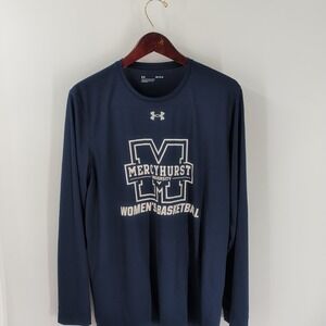 Mercyhurst University Women's Basketball Under‎ Armour T-Shirt Navy Blue Size M